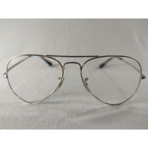 Ray-Ban RB 6489 2501 Silver Aviator Eyeglass Frames 55-14-140 Excellent